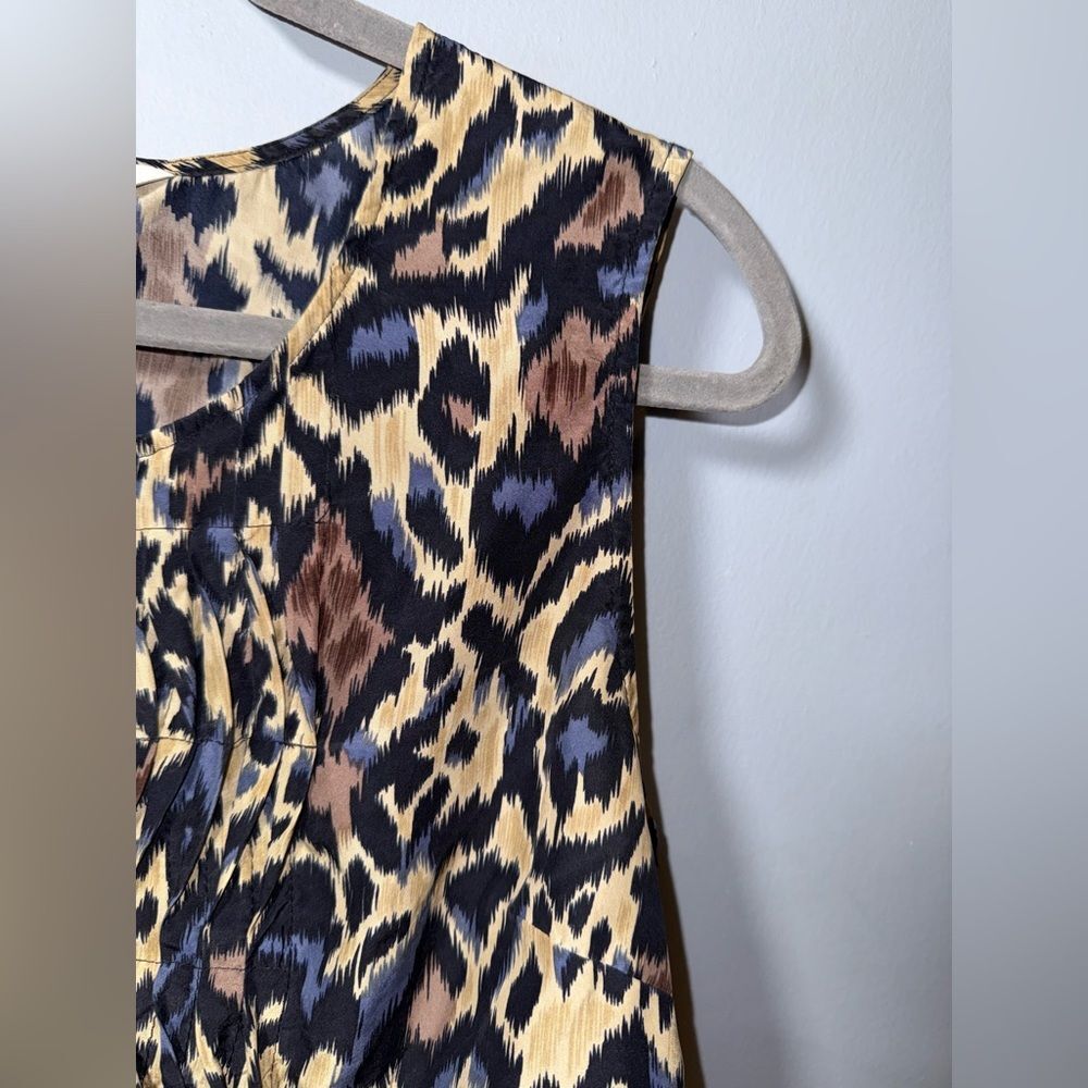 Womens Pendleton Button Front 100% Silk Sleeveles… - image 3